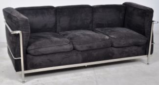 AFTER LE CORBUSIER - LC2 - THREE SEAT SOFA SETTEE