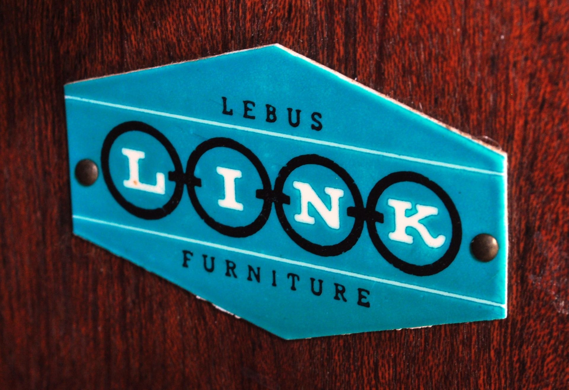 LEBUS FURNITURE LINK SERIES TEAK WOOD PAIR BEDSIDE TABLES - Image 3 of 5