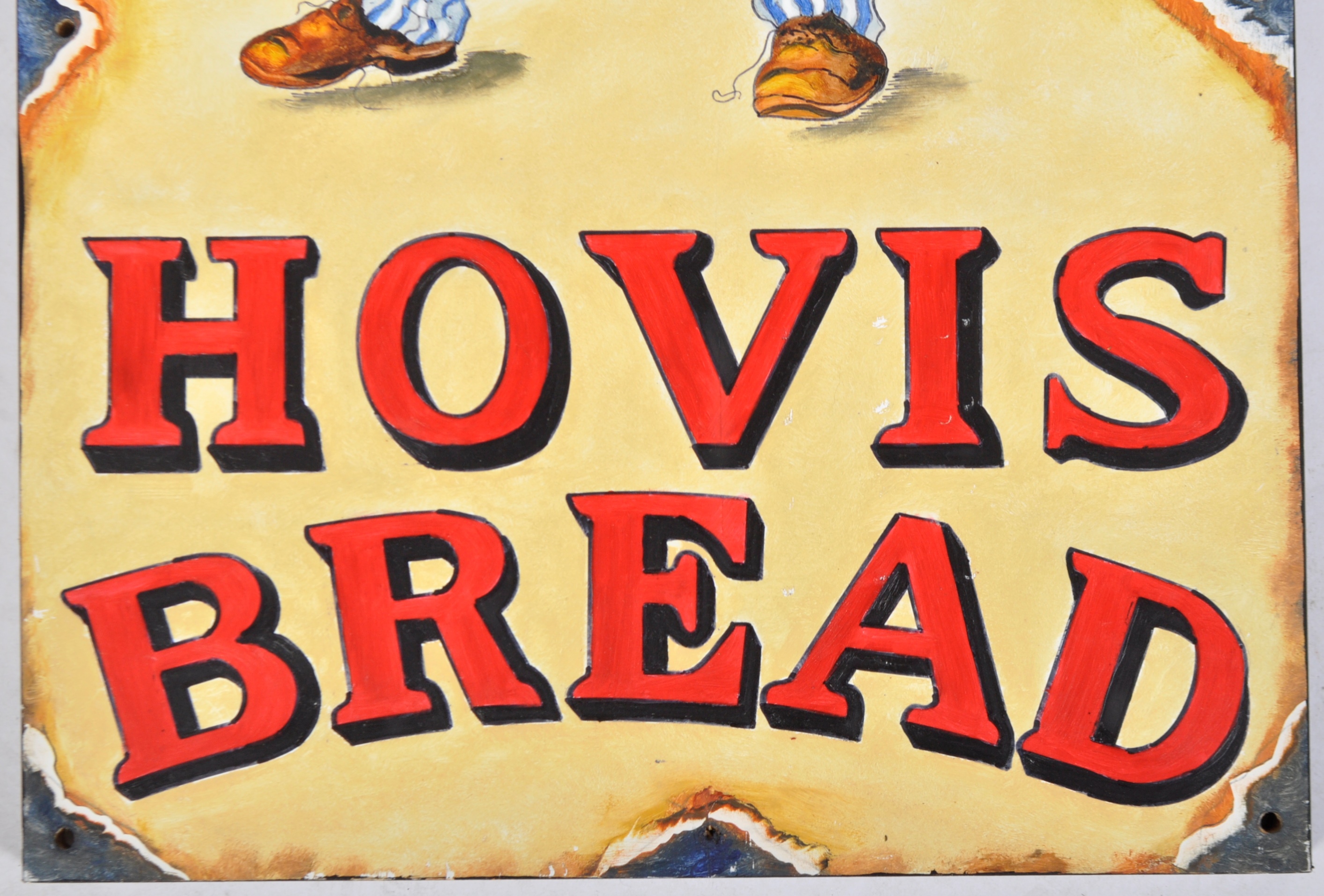 HOVIS BREAD - OIL ON BOARD ADVERTISING SIGN - Image 3 of 5