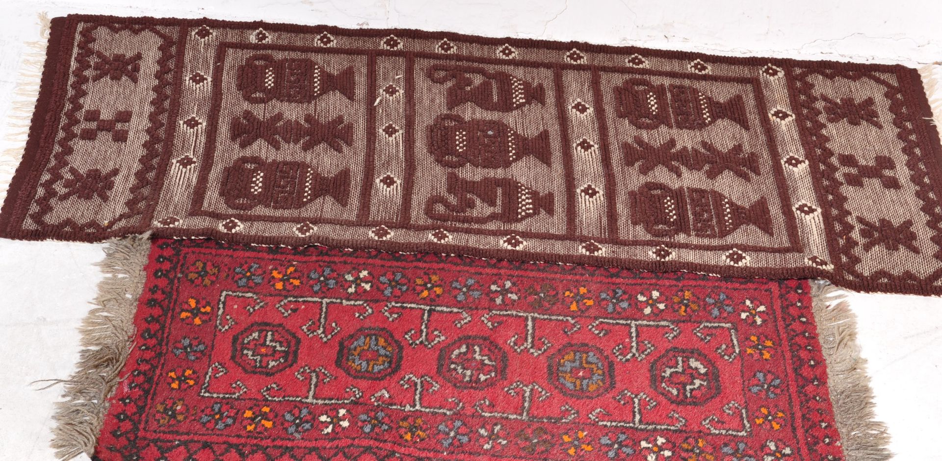 COLLECTION OF WOOL ON WOOL PERSIAN FLOOR CARPET RUGS - Image 2 of 6