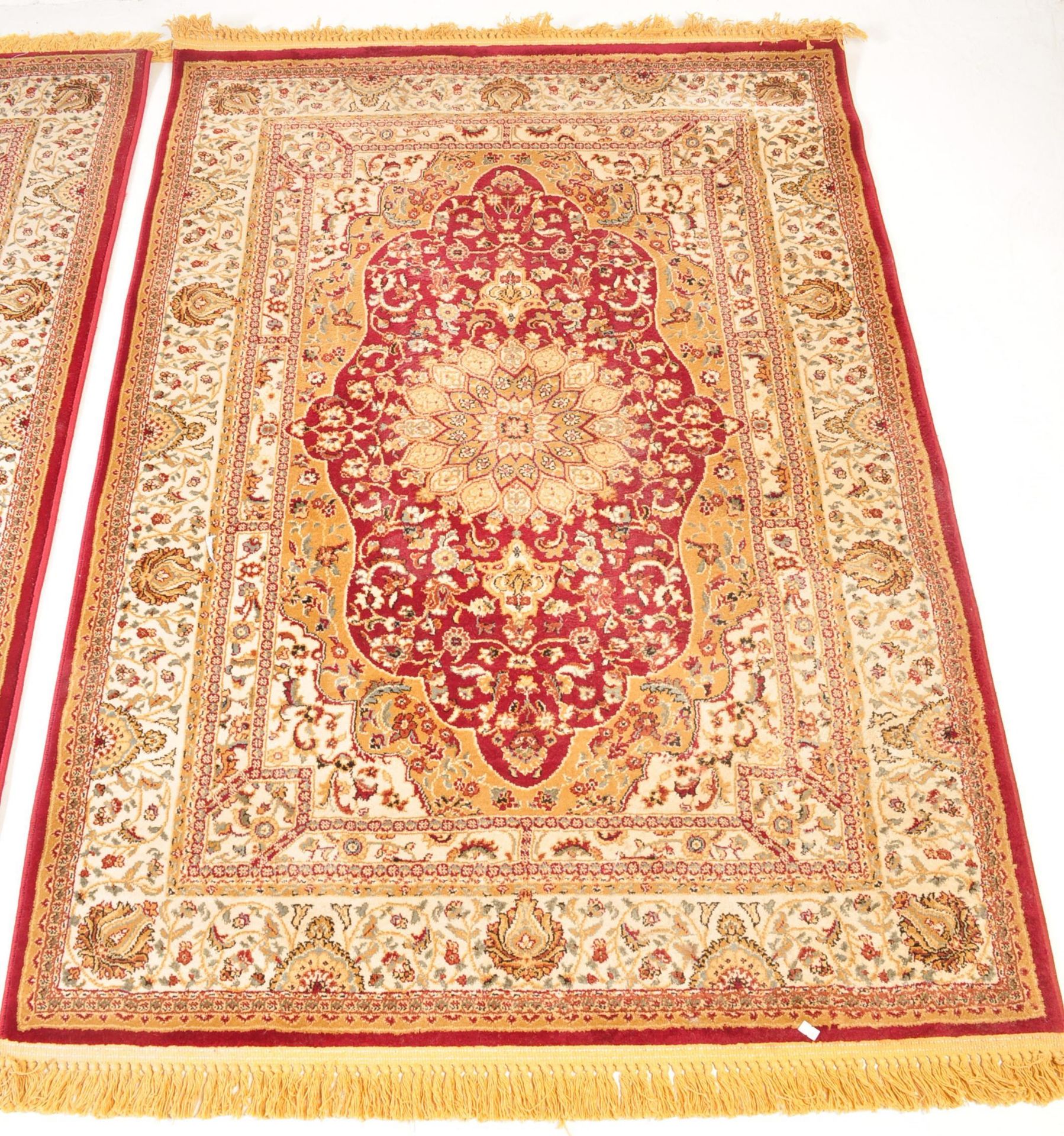 TWO CONTEMPORARY PERSIAN ISLAMIC RUGS - Image 4 of 8