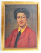 MARY LANGDON EDIS, LADY BENNETT - HALF LENGTH PORTRAIT PAINTING