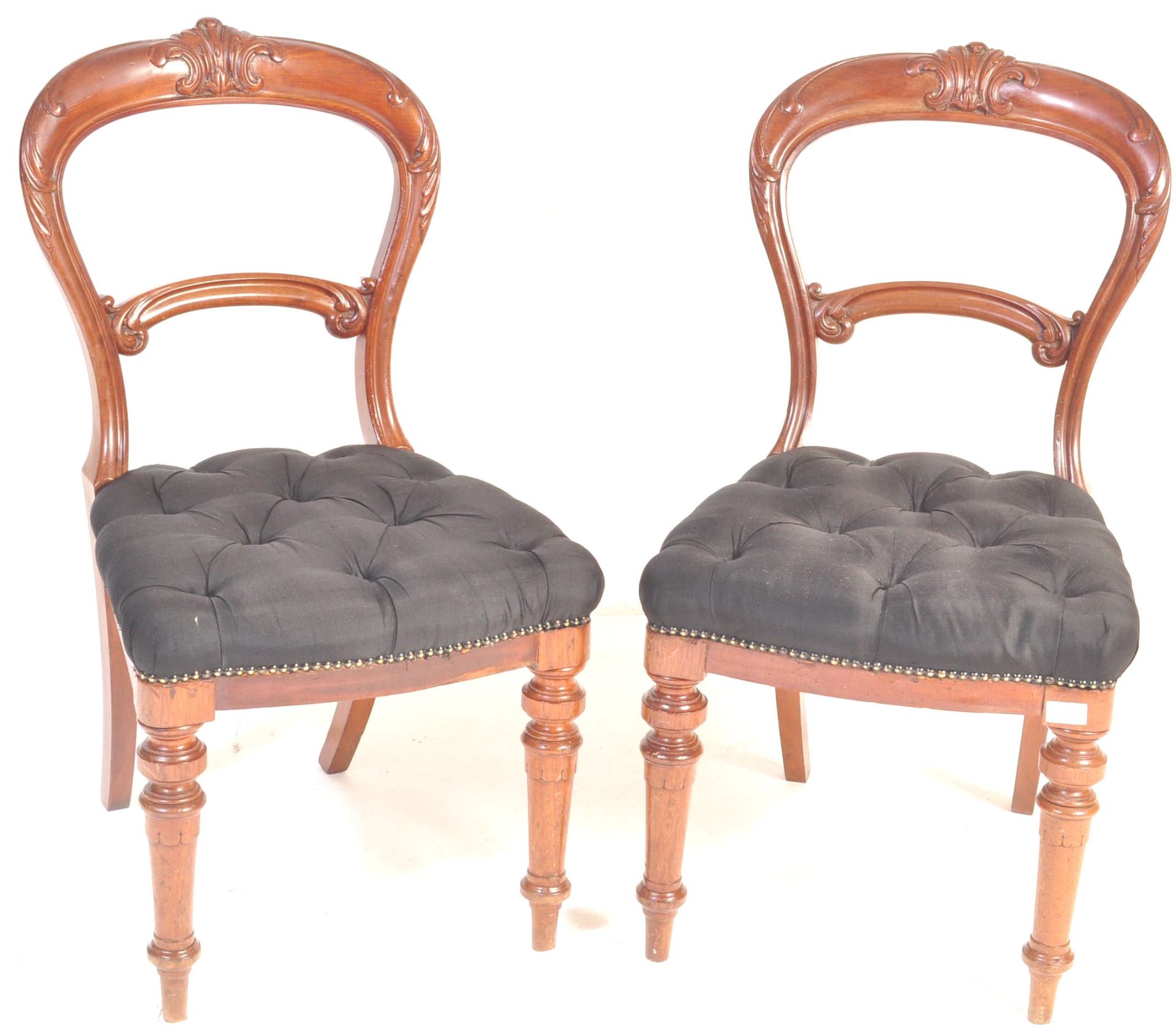 PAIR OF 19TH CENTURY VICTORIAN MAHOGANY DINING CHAIRS