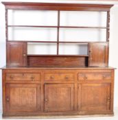 18TH CENTURY GEORGE III COUNTRY OAK LARGE DRESSER