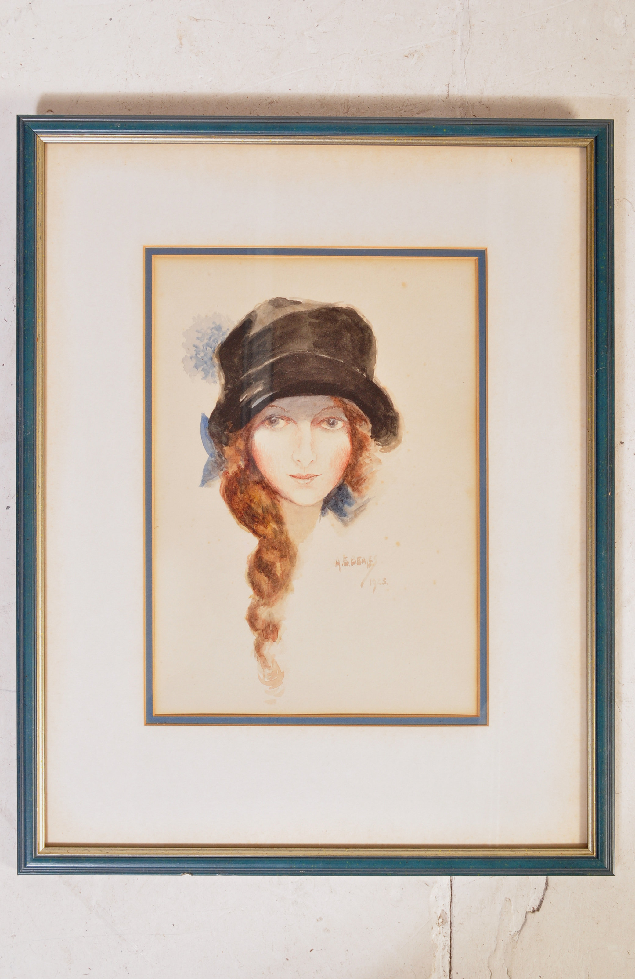 AE BEALES - SERIES OF 3 ART NOUVEAU WATERCOLOUR PAINTINGS - Image 3 of 12