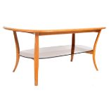 ERCOL - CONTEMPORARY BEECH AND ELM COFFEE TABLE