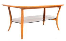 ERCOL - CONTEMPORARY BEECH AND ELM COFFEE TABLE