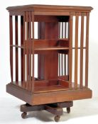 EDWARDIAN MAHOGANY REVOLVING BOOKCASE