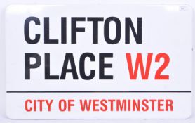 CONTEMPORARY ENAMEL STREET SIGN OF LONDON CITY STREET