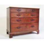 GEORGE III 18TH CENTURY MAHOGANY CHEST OF DRAWERS