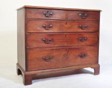 GEORGE III 18TH CENTURY MAHOGANY CHEST OF DRAWERS