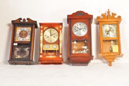 COLLECTION OF FOUR VINTAGE 20TH CENTURY WALL CLOCK