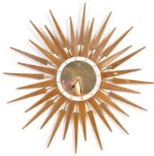 CONTEMPROARY RETRO STYLE HANGING STARBURST WALL CLOCK