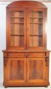 VICTORIAN 19TH CENTURY MAHOGANY LIBRARY BOOKCASE CABINET