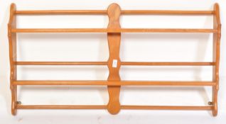 ERCOL GOLDEN DAWN MODEL 268 BEECH & ELM PLATE RACK