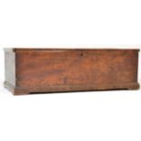 19TH CENTURY VICTORIAN ELM BLANKET BOX