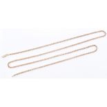 HALLMARKED 9CT GOLD FLAT CURB LINK CHAIN NECKLACE