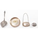 ASSORTMENT OF SILVER ITEMS