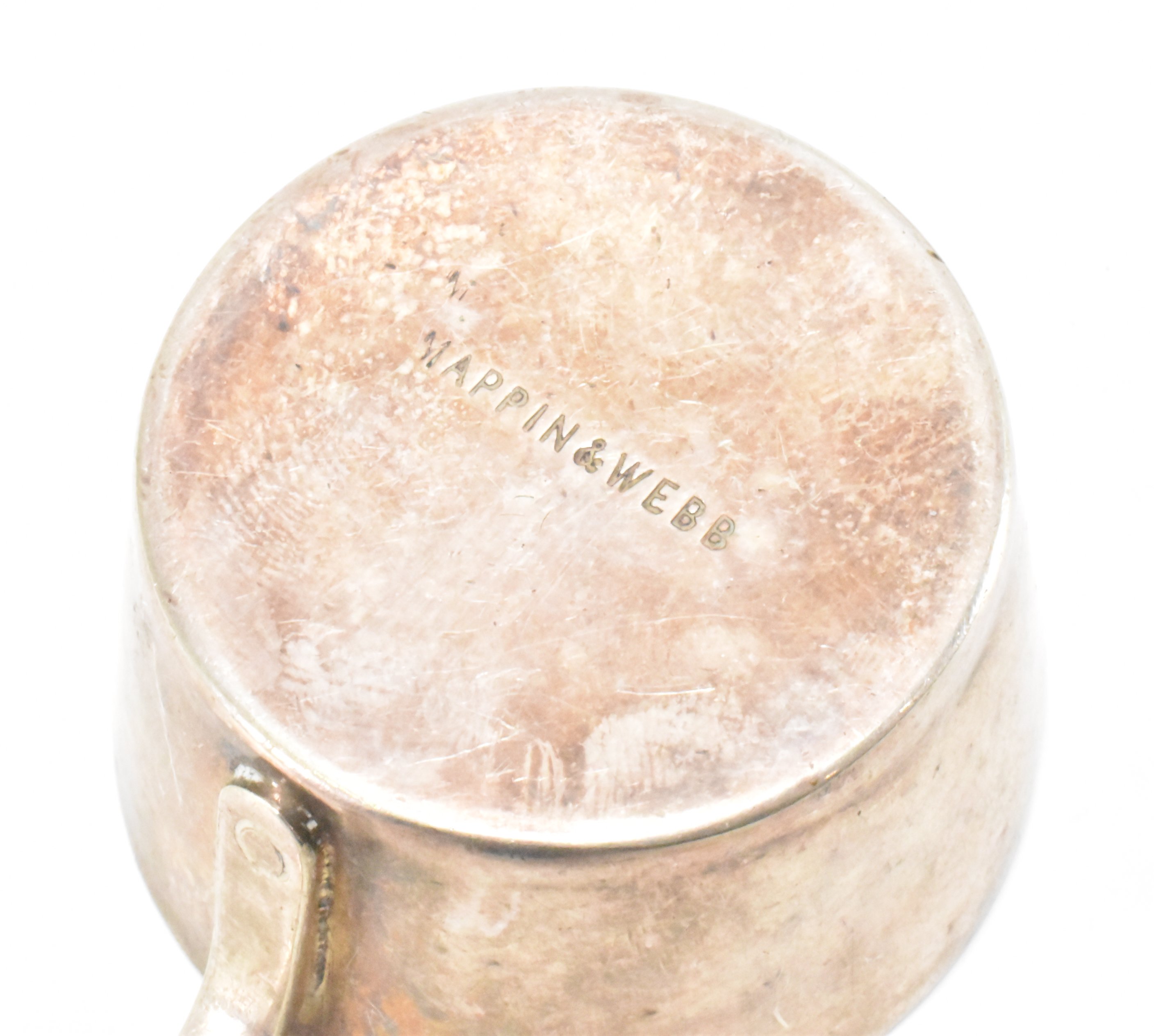 HALLMARKED SILVER STAND NAPKIN RING & TODDY POT - Image 2 of 4