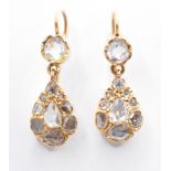 VICTORIAN GOLD & DIAMOND EARRINGS