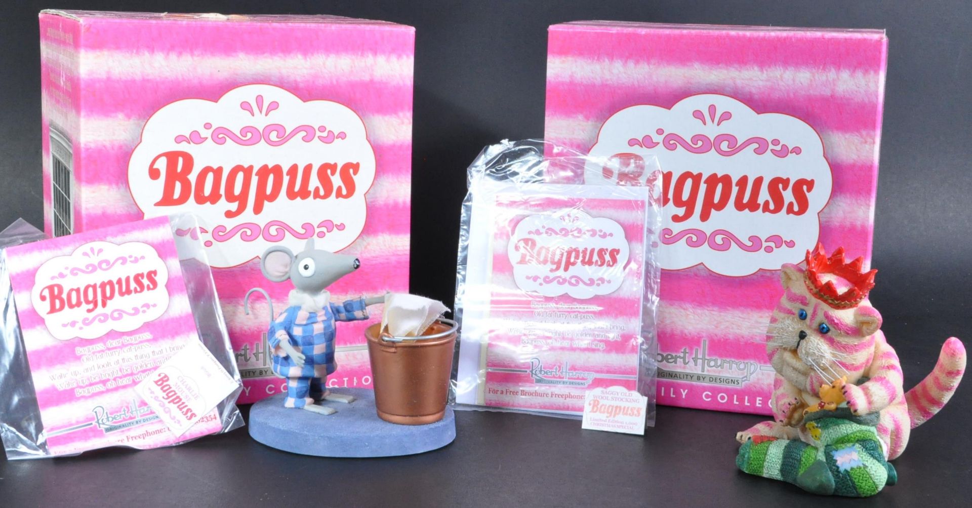 BAGPUSS – ROBERT HARROP – BOXED RESIN STATUES / FIGURINES