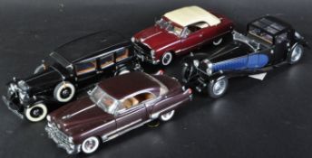 COLLECTION OF ASSORTED 1/24 SCALE FRANKLIN MINT DIECAST CARS