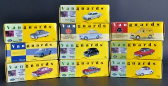 COLLECTION OF X10 ASSORTED LLEDO VANGAURDS DIECAST CARS