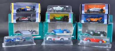 COLLECTION OF ASSORTED RACING CAR DIECAST MODELS