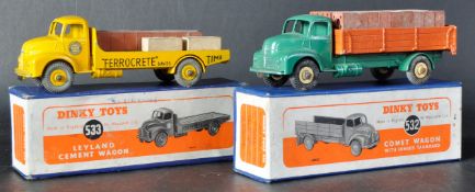 TWO VINTAGE DINKY TOYS BOXED DIECAST MODEL TRUCKS