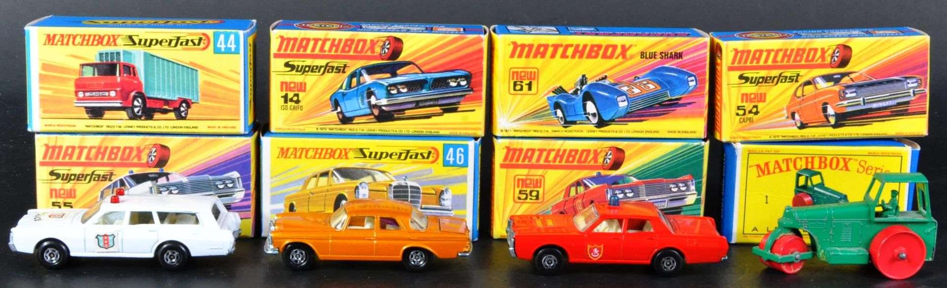 COLLECTION OF VINTAGE LESNEY MATCHBOX SERIES DIECAST MODELS