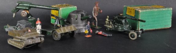 COLLECTION OF ASSORTED VINTAGE LEAD MILITARY EQUIPMENT