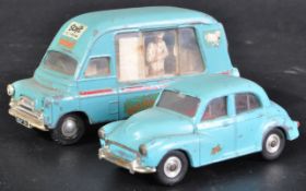 TWO ORIGINAL VINTAGE TRI-ANG SPOT-ON DIECAST MODEL CARS