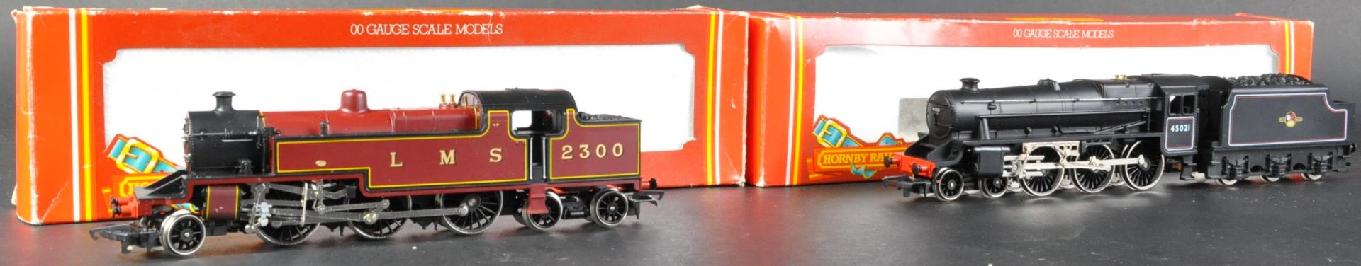 TWO VINTAGE HORNBY 00 GAUGE MODEL RAILWAY TRAIN SET LOCOMOTIVES