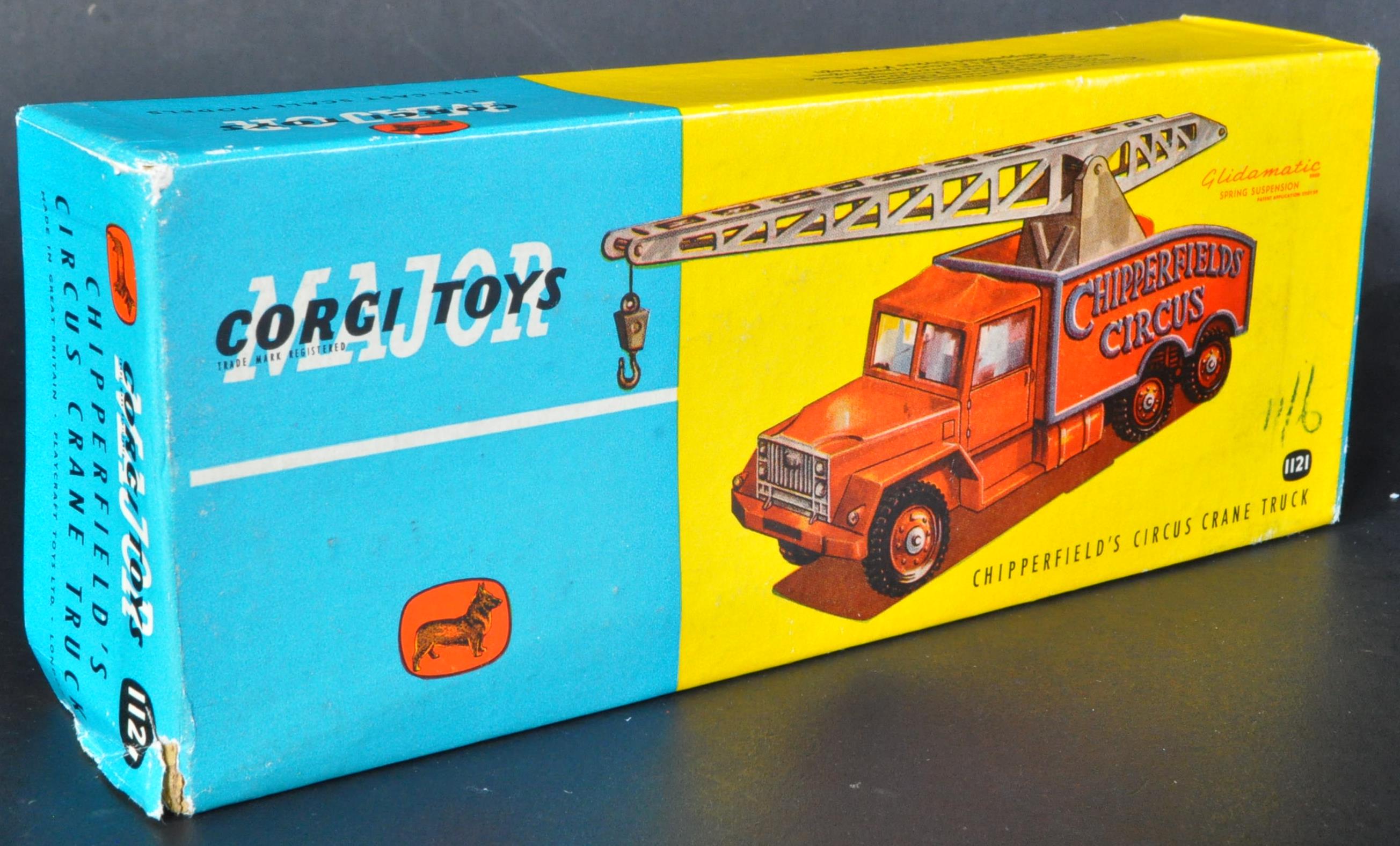 VINTAGE CORGI MAJOR TOYS CHIPPERFIELDS CIRCUS CRANE TRUCK - Image 5 of 5