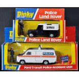 TWO VINTAGE DINKY TOYS POLICE THEME DIECAST MODELS