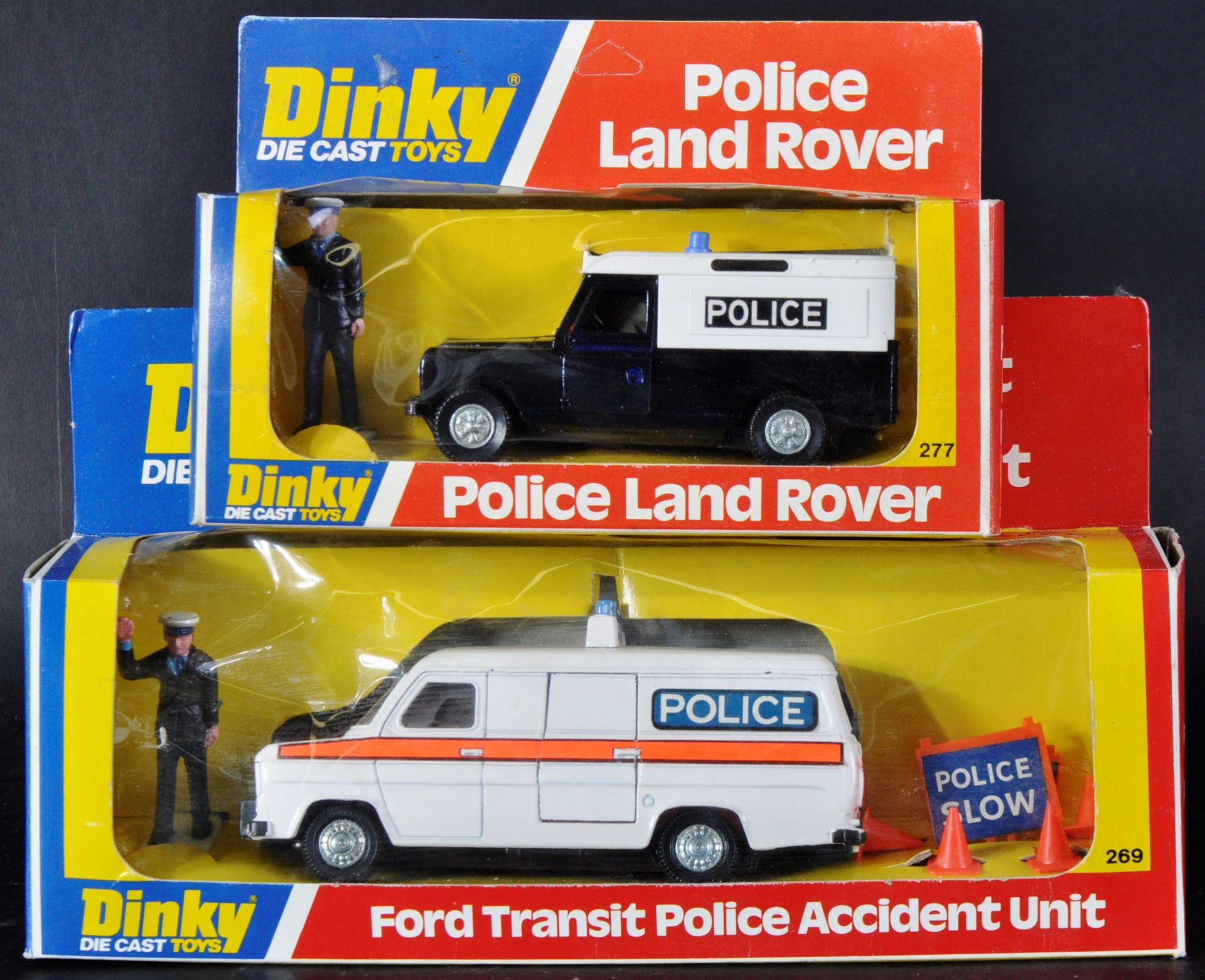 TWO VINTAGE DINKY TOYS POLICE THEME DIECAST MODELS