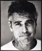 GEORGE CLOONEY - SIGNED 8X10" PHOTOGRAPH - AFTAL CERTIFICATE