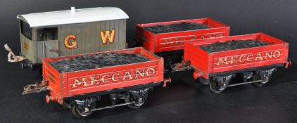 COLLECTION OF VINTAGE HORNBY O GAUGE ROLLING STOCK WAGONS