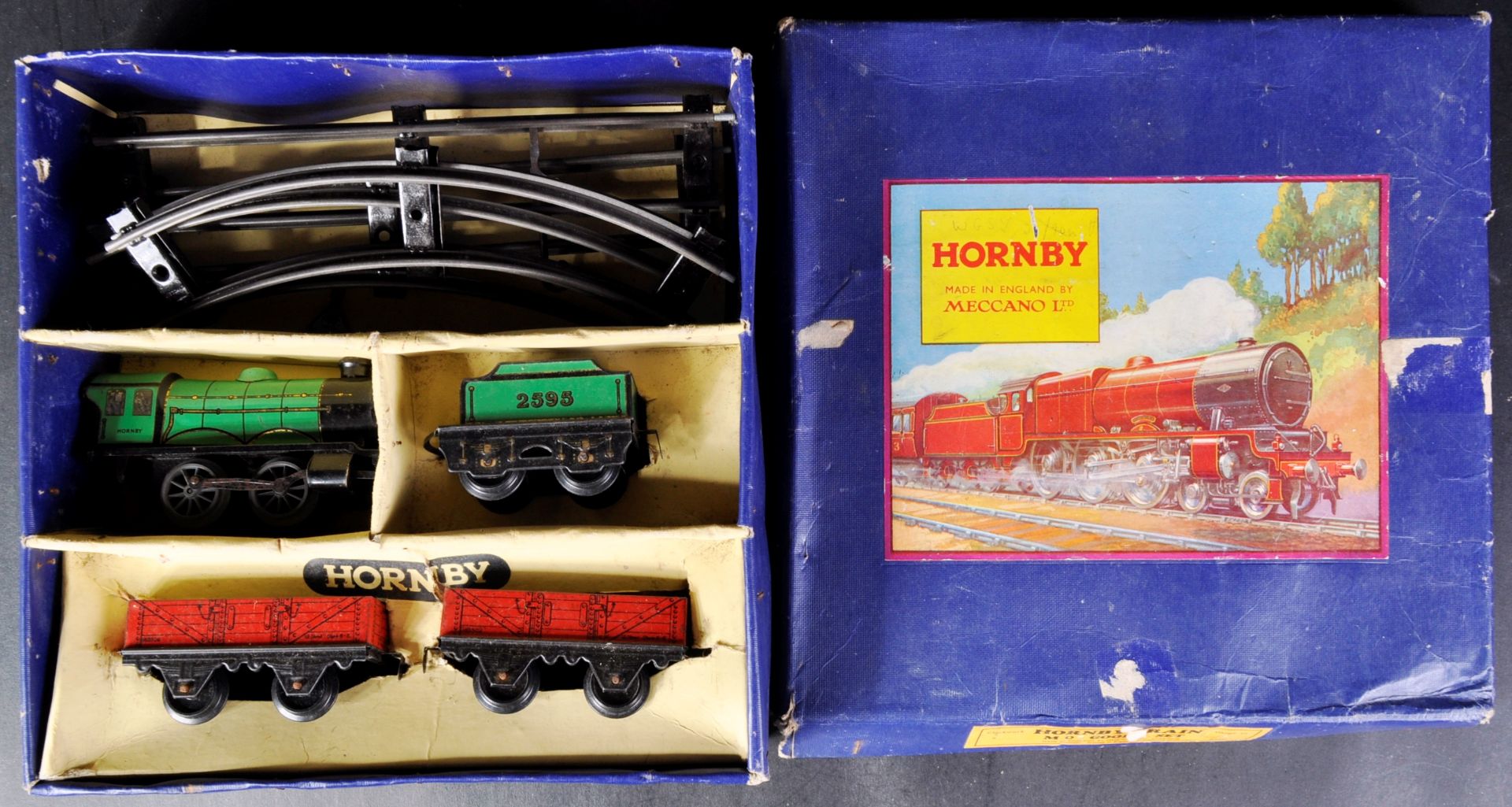 ORIGINAL VINTAGE HORNBY O GAUGE MODEL RAILWAY TRAINSET