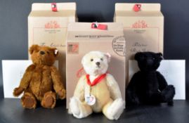 COLLECTION OF X3 GERMAN STEIFF MADE SOFT TOY TEDDY BEARS