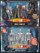 DOCTOR WHO - CHARACTER OPTIONS - TWO BOXED ACTION FIGURE SETS