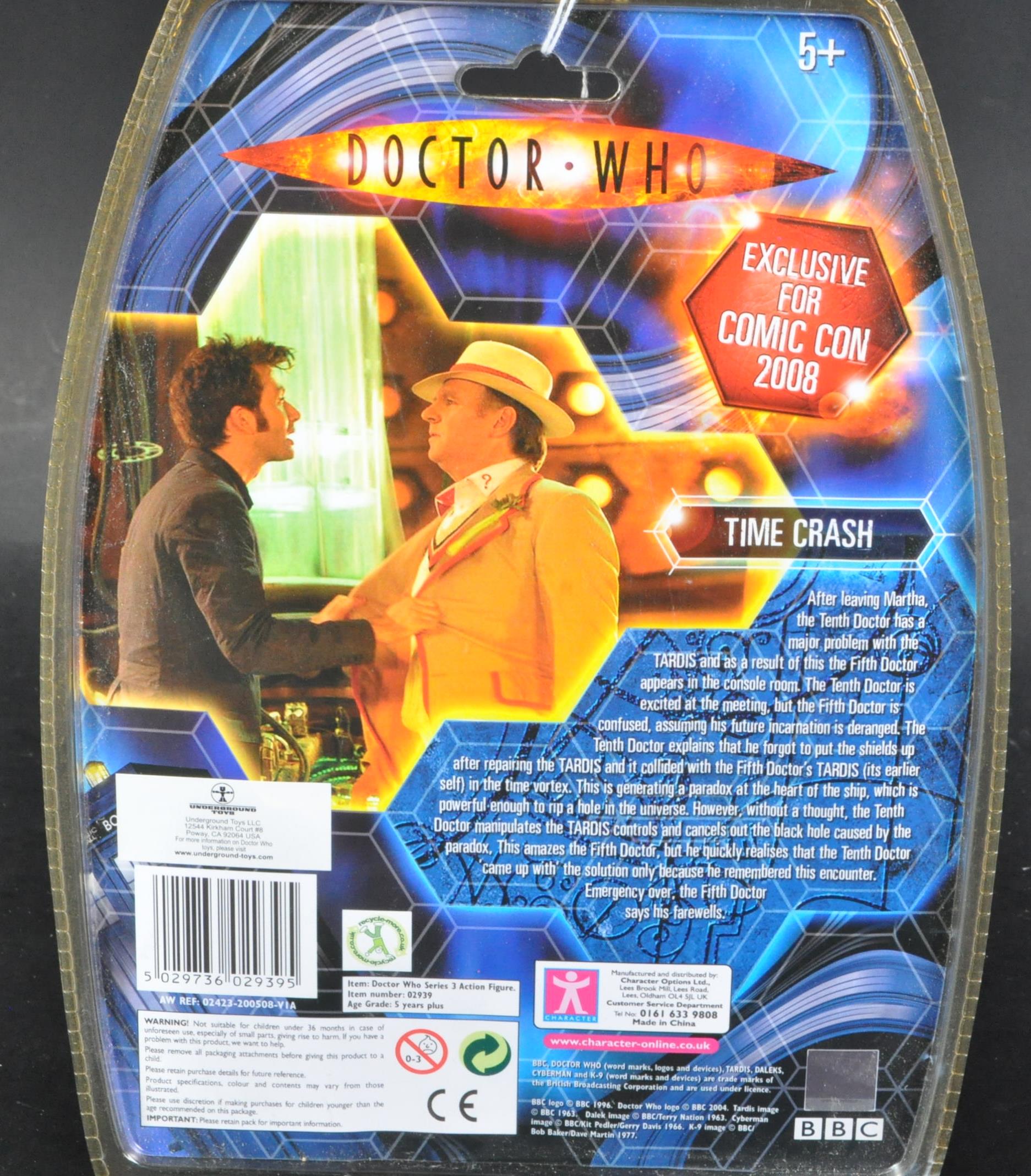 DOCTOR WHO - CHARACTER OPTIONS - SDCC EXCLUSIVE ' TIME CRASH ' FIGURE - Image 4 of 4