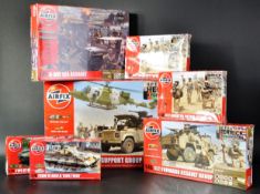 COLLECTION OF AIRFIX MILITARY THEME PLASTIC MODEL KITS