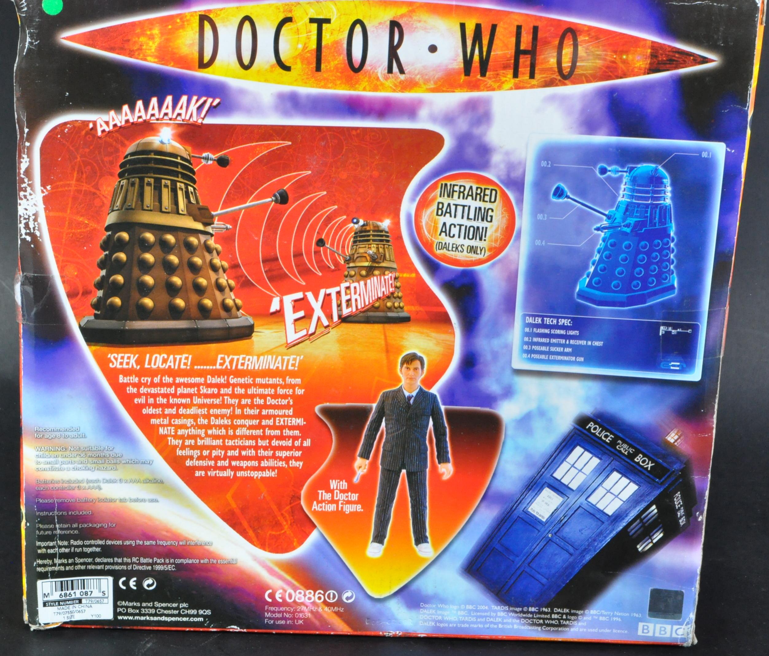 DOCTOR WHO - CHARACTER OPTIONS - MINI RC DALEK BATTLE PACK - Image 4 of 4