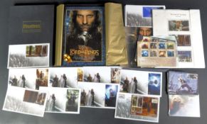 LARGE COLLECTION OF LORD OF THE RINGS STAMPS AND POSTCARDS