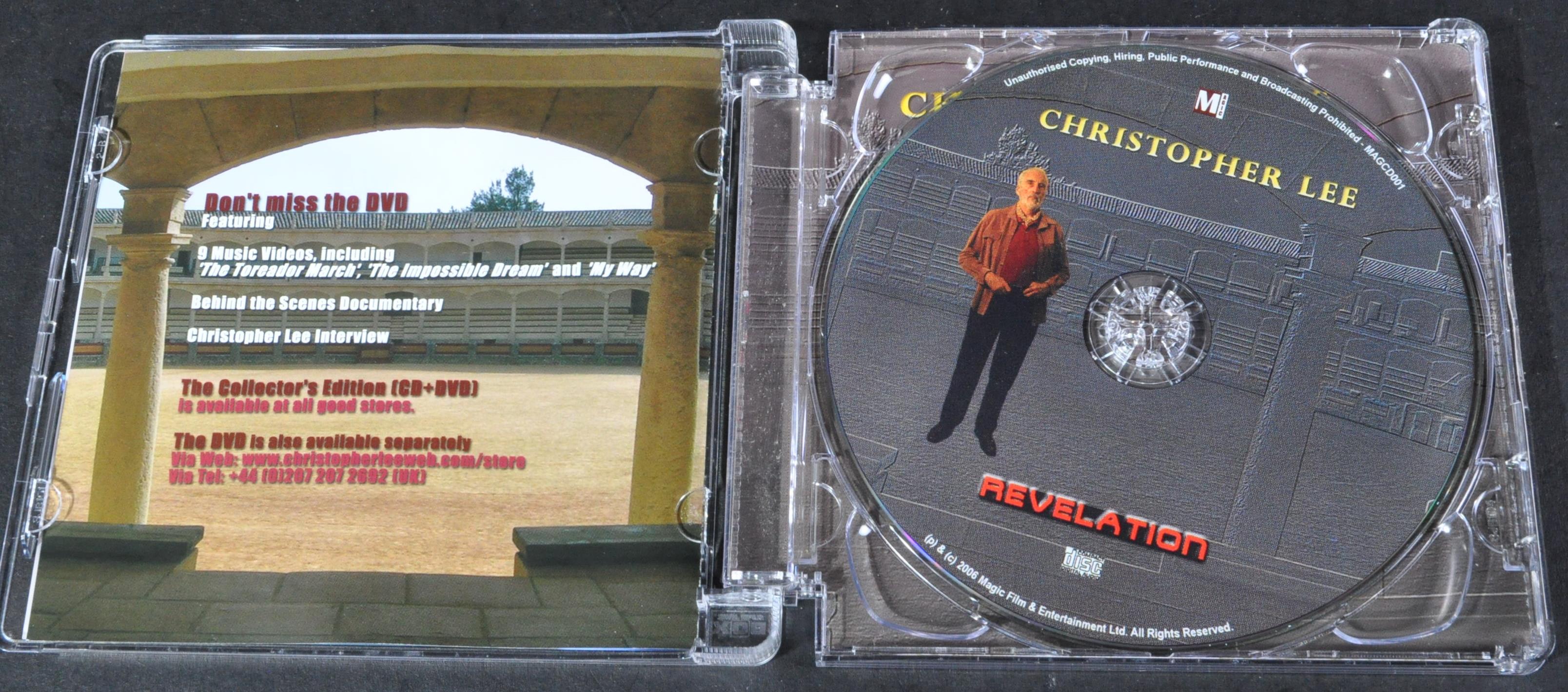 SIR CHRISTOPHER LEE - REVELATION - AUTOGRAPHED CD - Image 4 of 4