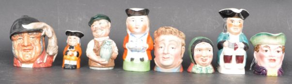 COLLECTION OF EARLY 20TH CENTURY CERAMIC TOBY CHARACTER JUGS