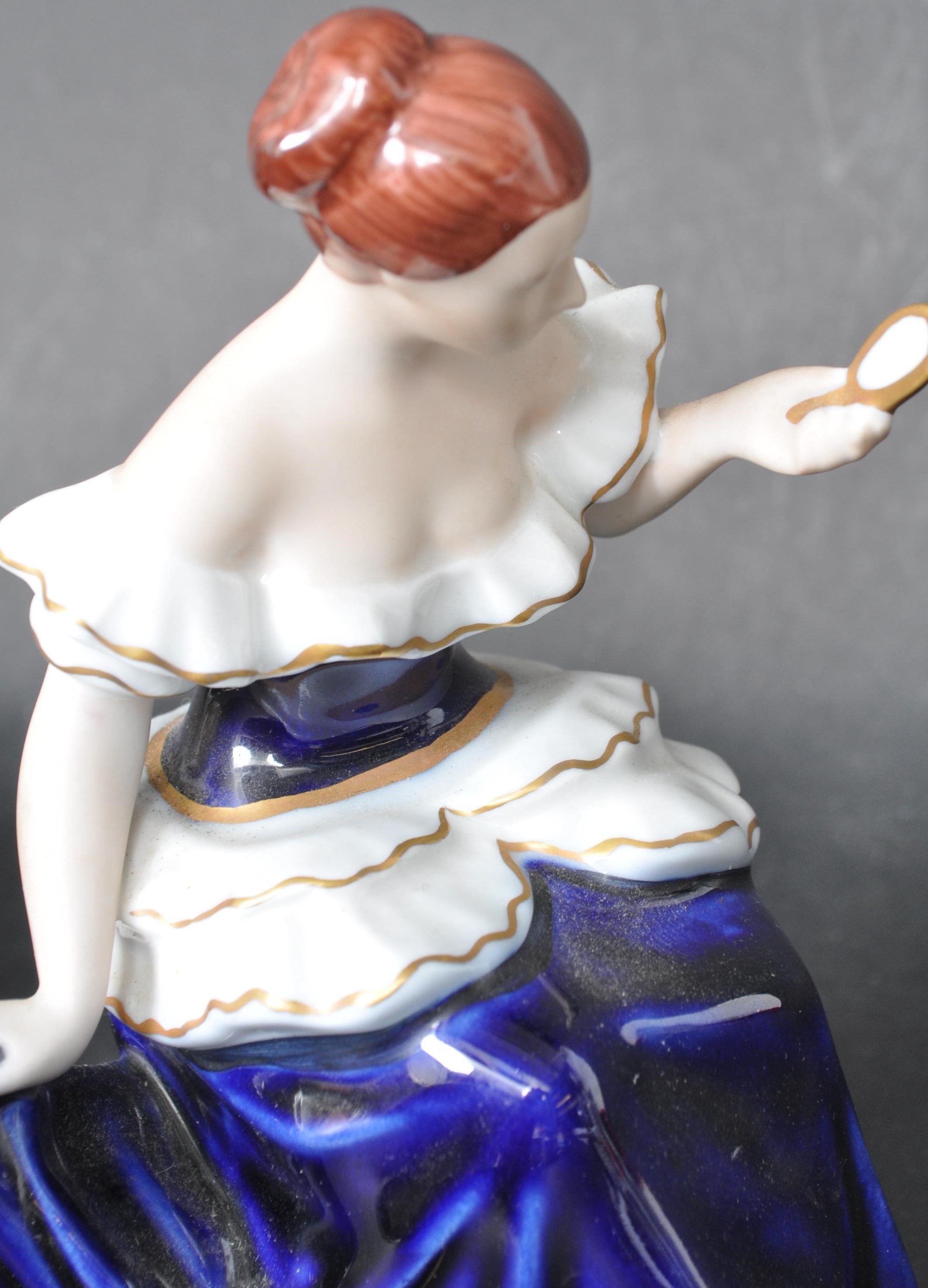 PAIR OF ROYAL DUX PORCELAIN LADIES FIGURINES - Image 4 of 6