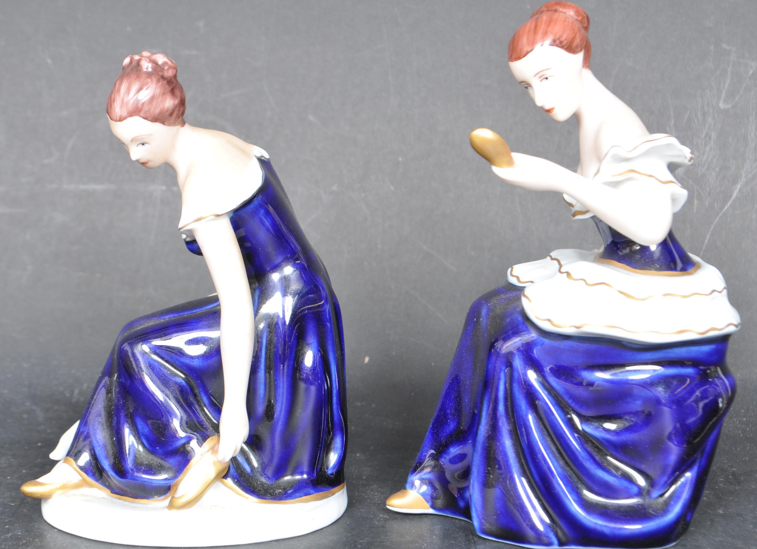 PAIR OF ROYAL DUX PORCELAIN LADIES FIGURINES - Image 2 of 6