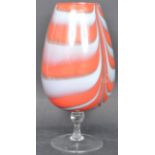 LARGE EMPOLI GLASS BRANDY SNIFTER VASE